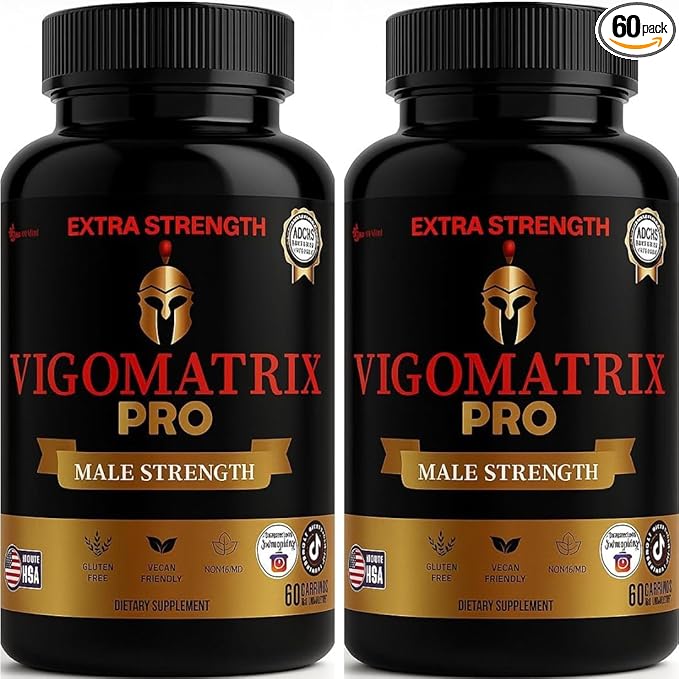 Vigomatrix Pro Extra Strength Male Supplement, 60 Capsules, Vegan, Gluten Free, Non-GMO (2)