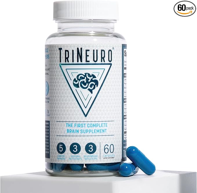 Daily Brain Supplement, Premium Nootropic Helps Boost Memory, Enhance Cognition, and Support Brain Health & Immune Function with Phosphatidylserine, Resveratrol & Glutathione (60 Servings)