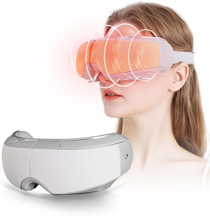 Eye Massager Spray Acupressure Kneading Heat Improve Eye Fatigue Relax Muscles Relieve Dry Eyes Ark Circles & Headaches Its Misting Feature Also Provides Refreshing Hydrating for Your Eyes
