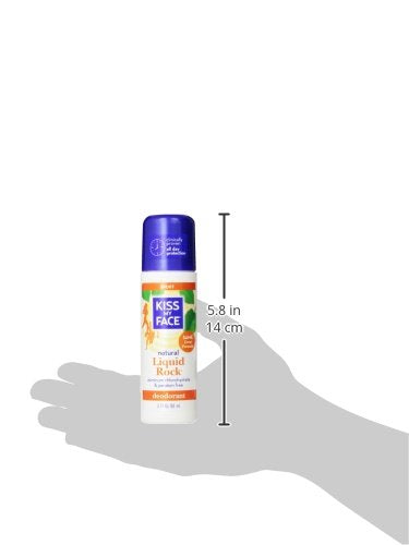 Kiss My Face Liquid Rock Roll-On Deodorant, Sport, Aluminum Chlorohydrate Free Deodorant For Women And Men, With Added Willow Bark and Mineral Crystal Salts, 3 Oz Roll On