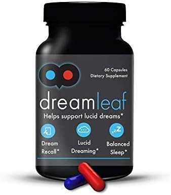 Dream Leaf Pro - Premium Lucid Dreaming Supplement - 60 Capsules,Valerian Root, Mugwort, Alpha GPC, Choline Bitartrate, Huperzine-a
