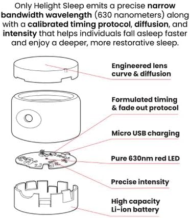 Red Light Therapy Sleep Device for Kids – 630nm Pure Red Light Lamp Sleep Aid to Support Deep Relaxation – Rest Lamp Backed by Science for Babies & Kids Bedrooms