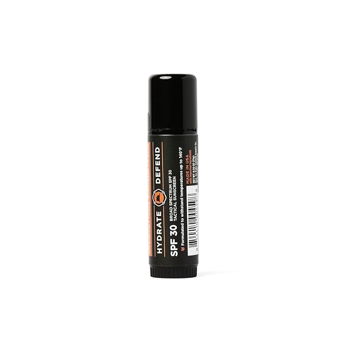 Duke Cannon Cannon Lip Balm 140° & Tactical Lip Protectant Bundle - SPF 30 & SPF 15, Blood Orange Mint & Fresh Mint Flavors, 2 Pack