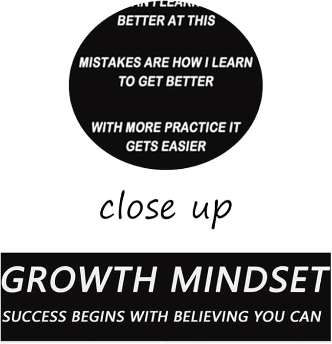 Inspirational Wall Art Classroom Wall Decor Motivational Canvas Painting Growth Mindset Inspiring Entrepreneur Quotes Posters Prints Artwork Modern Home Living Room Office Decor Framed[12''W x 18''H]