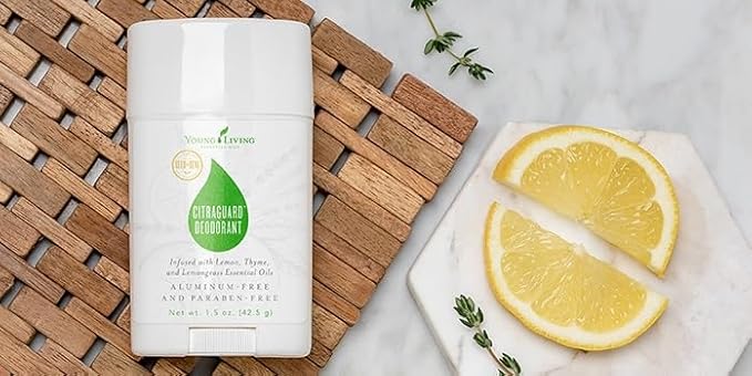Young Living CitraGuard Deodorant - 1.5 oz - Natural Odor Protection, Moisture-Absorbing Formula with Plant-Based Ingredients, Vegan-Friendly - Fresh and Skin-Nourishing