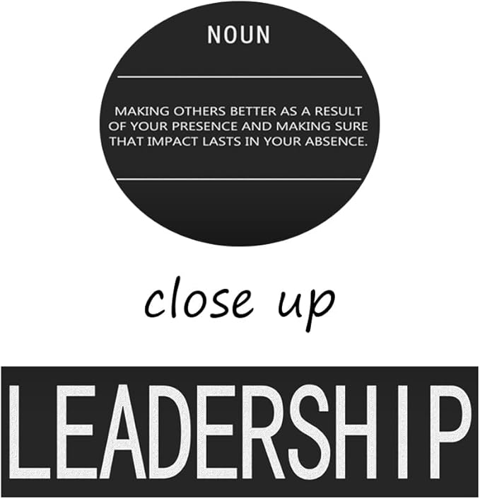 Office Decor Inspirational Wall Art Motivational Posters Prints on Canvas Inspiring Quotes Leadership Noun Inspirational Pictures Artwork Decor for Home Living Room Framed[18" W x 24" H]