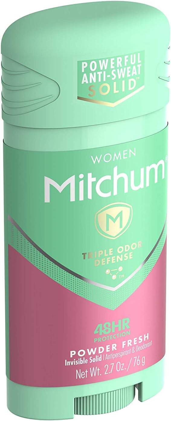 Mitchum For Women Triple Odor Defense Invisible Solid Antiperspirant & Deodorant 2.70 oz (Pack of 2)