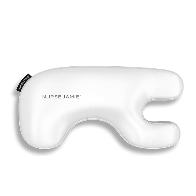 Nurse Jamie Beauty Bear Memory Foam Skincare Pillow – Anti-Wrinkle U-Shape Pillow with Satin & Bamboo Cover for Smoother, Rested Skin