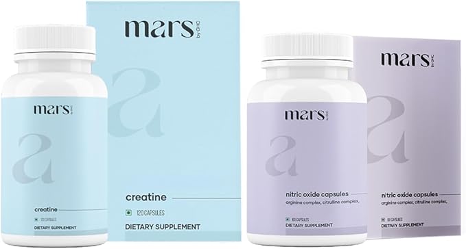 Mars Beast Mode Combo | Plant-Based Nitric Oxide & Creatine Capsules | Pack of 1