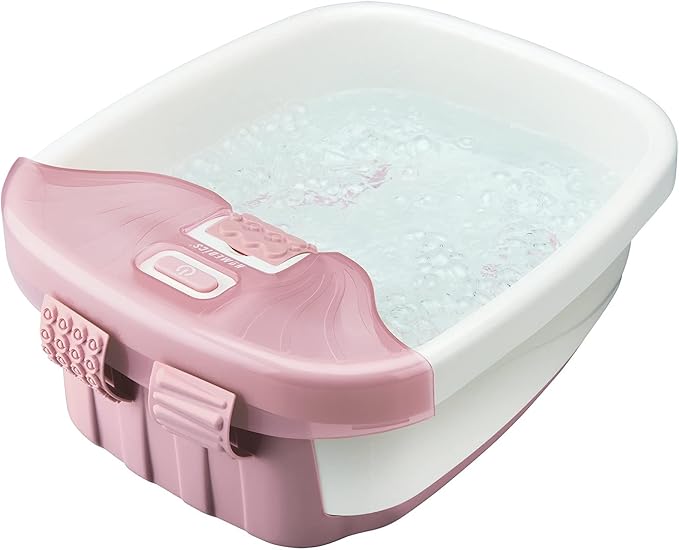 Homedics Bubble Bliss Deluxe-Foot Spa, Heat Maintenance, Raised Nodes, 3 Attachements