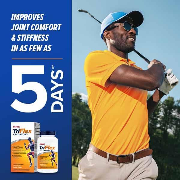 GNC TriFlex Fast-Acting, Improves Joint Comfort and Stiffness, Clinical Strength Doses of Glucosamine/Chondroitin and Boswellia- Plus Turmeric, 240 Caplets