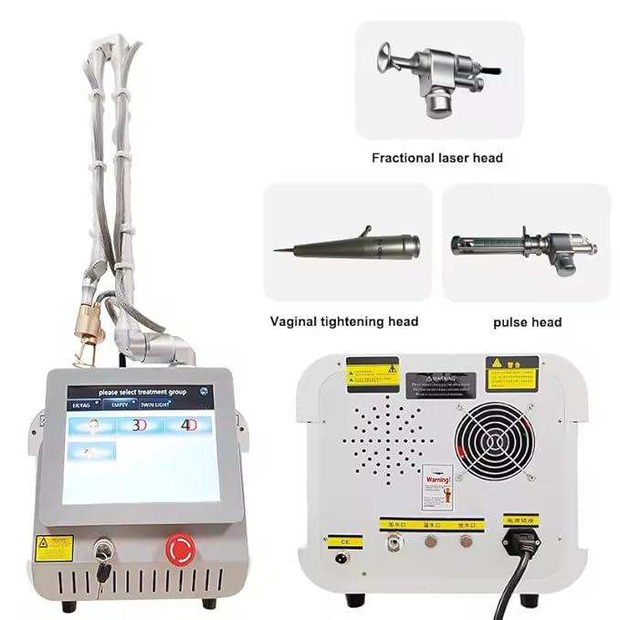Professional Fractional Skin Resurfacing System - 40W Medical Grade w/ 360° Tightening Heads & 7-Axis Arm for Scar Treatment & Rejuvenation (110V)