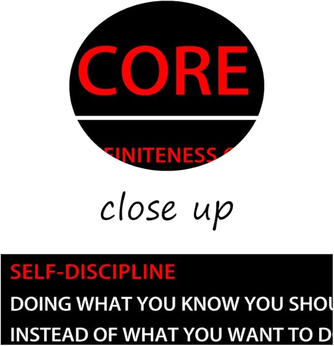Core Values for Success Inspirational Canvas Wall Art Motivational Poster Print Artwork Picture Painting Wall Decor for Modern Home Bedroom Office ClassRoom Ready to Hang [18''Wx 24''H]