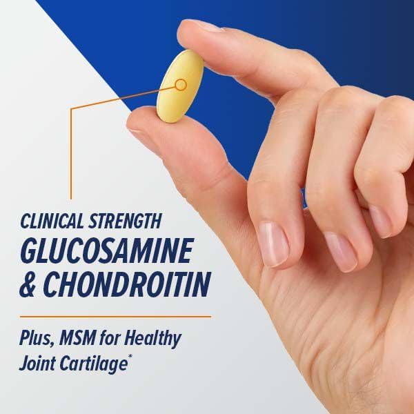 GNC TriFlex Fast-Acting, Improves Joint Comfort and Stiffness, Clinical Strength Doses of Glucosamine/Chondroitin and Boswellia- Plus Turmeric, 240 Caplets