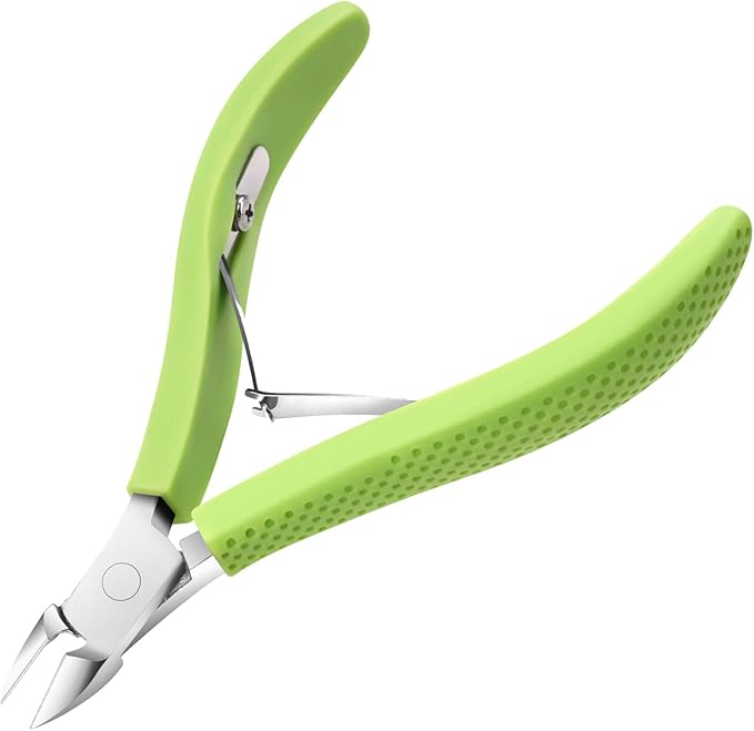 Cuticle Trimmer, Professional Nail Cuticle Cutter, Stainless Steel Cuticle Remover Nippers with Non-Slip Silicone Handle, Manicure Tools for Nail Care，Cuticle Clipper for Nails Dead Skin.