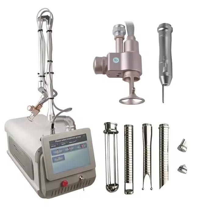 Professional Fractional Skin Resurfacing System - 40W Medical Grade w/ 360° Tightening Heads & 7-Axis Arm for Scar Treatment & Rejuvenation (110V)