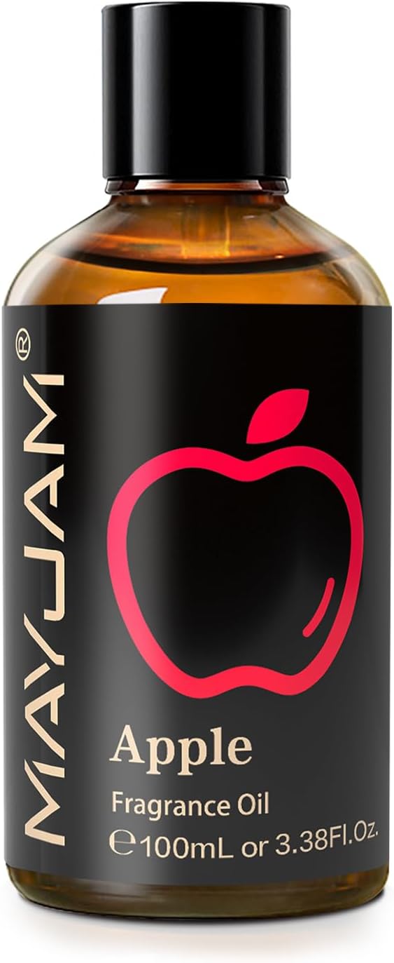 100ML/3.38FL.OZ Apple Fragrance Oils with Glass Dropper, Essential Oils for Diffusers for Home, Long Lasting Scented Oils for Diffusers Soap Candle Making