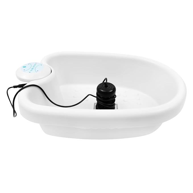Bepritm 12V Ionic Foot Bath Detox Machine, 24W Portable Foot Spa System, Advanced Ion Cleansing One-Touch Switch/Timer Functionfor Home/Salon Use(White)