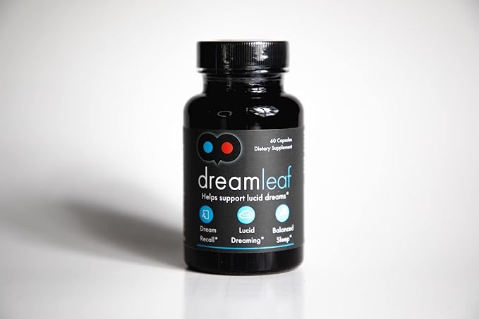 Dream Leaf Pro - Premium Lucid Dreaming Supplement - 60 Capsules,Valerian Root, Mugwort, Alpha GPC, Choline Bitartrate, Huperzine-a