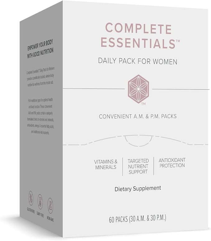 Complete Essentials™ Daily Pack for Women - Balanced Micronutrients for Optimal Women's Health & Performance - Antioxidants to Fight Oxidative Stress - Convenient Individual Packs - 30-Day Supply