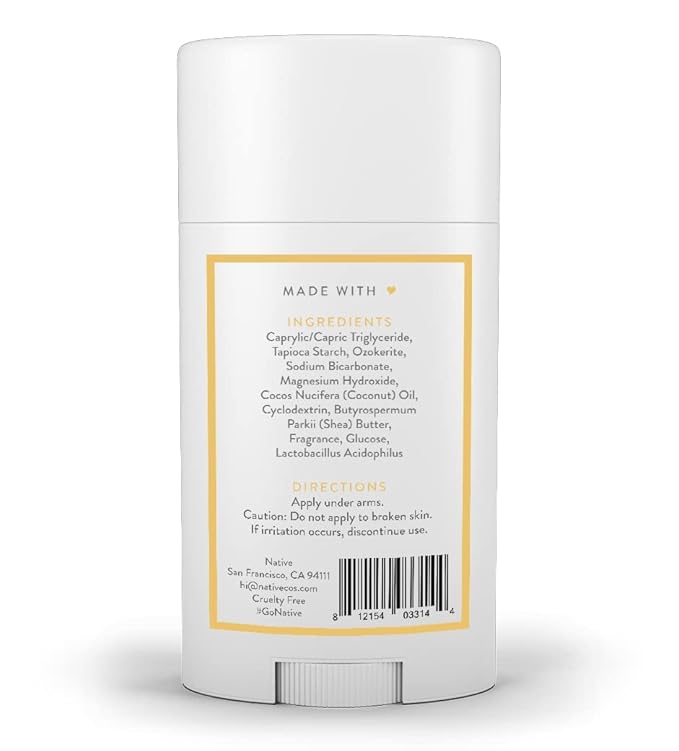 Native Aluminum-Free Clean Deodorant with Natural Derived Ingredients, 72HR odor control | Deodorant for Women and Men | Baking Soda, Coconut Oil, Shea Butter | Buttercream & Vanilla