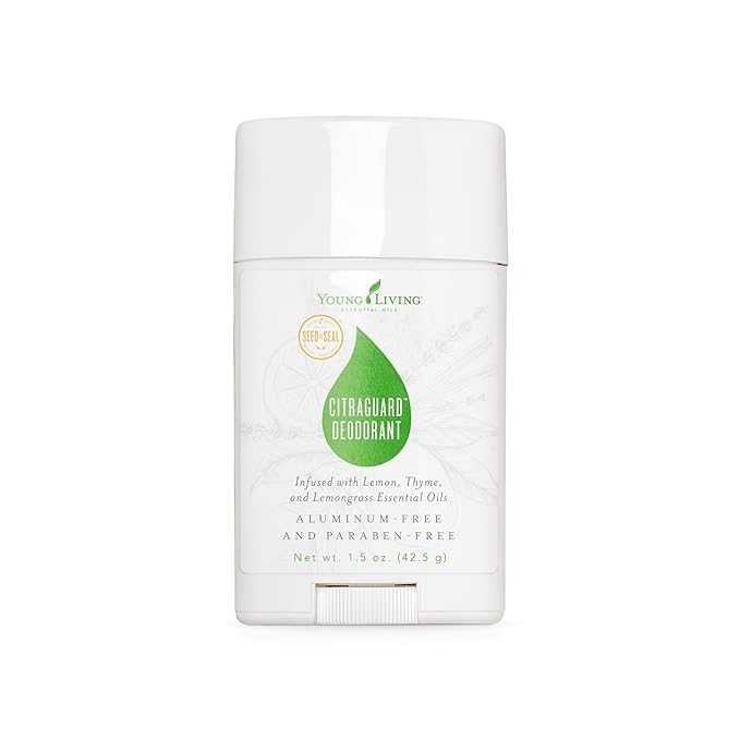 Young Living CitraGuard Deodorant - 1.5 oz - Natural Odor Protection, Moisture-Absorbing Formula with Plant-Based Ingredients, Vegan-Friendly - Fresh and Skin-Nourishing