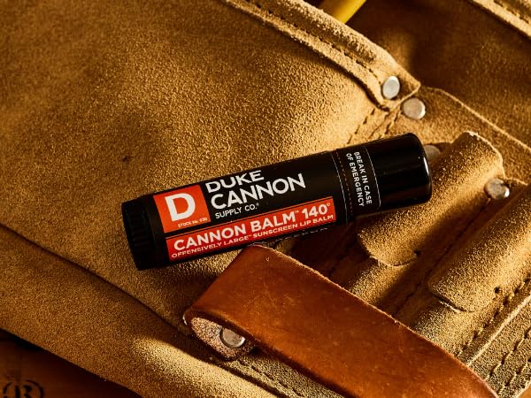 Duke Cannon Cannon Lip Balm 140° & Tactical Lip Protectant Bundle - SPF 30 & SPF 15, Blood Orange Mint & Fresh Mint Flavors, 2 Pack