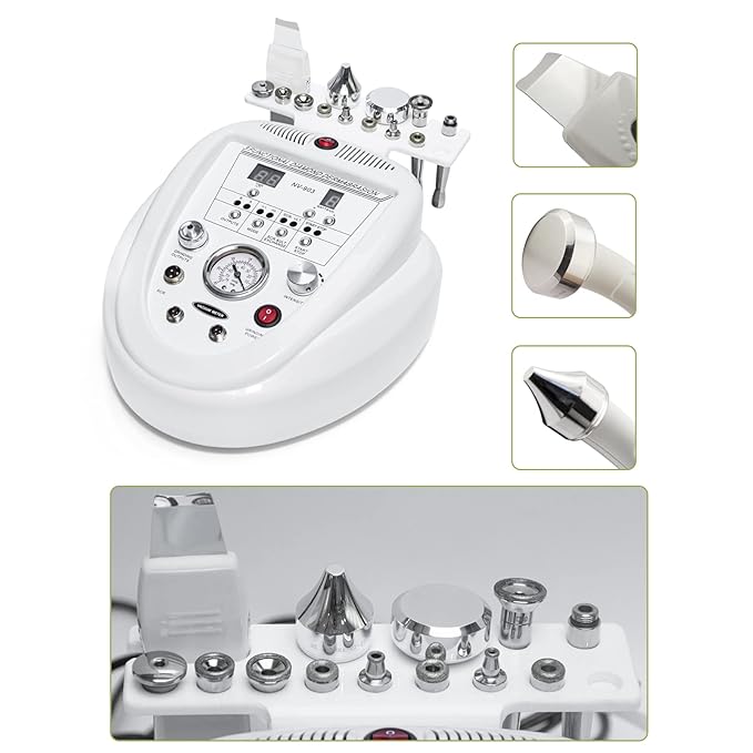 Elitzia 3 In 1 Dermabrasion Microdermabrasion Scrubber Facial Skin Rejuvenation Device ETSRNF903