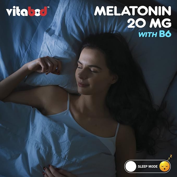 Melatonin 20 mg - 240 Fast Dissolve Tablets - Drug Free - Natural Berry Flavor - Vegetarian, Non-GMO, Gluten Free 240 Count (Pack of 1) (240 Count (Pack of 1))