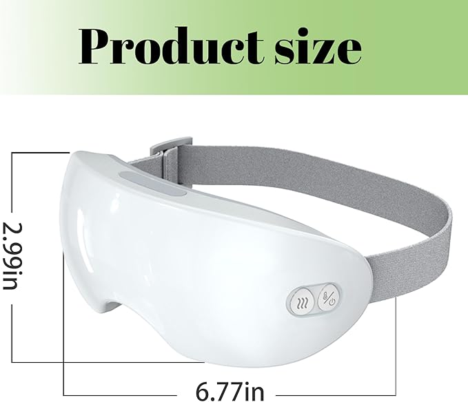 Smart Hot & Cold Steam Mask for 2 Adjustable Levels Dry Eye Relief Hydrating Mist with 3D Contour Fit 10-Minute Auto Timer Gentle Eye Massage