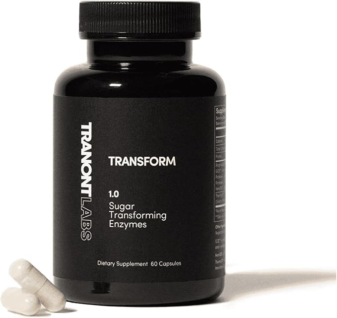 Tranont Transform | 60 Capsules | Supports Overall Health and Can Support Skin Care | Energy Booster Supplement | Plant-Based Enzymes for Health and Wellness | Supports Mental Clarity and Focus