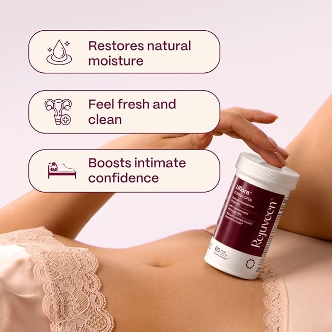 Uflora Vaginal Probiotics | Supports Vaginal Health, Moisture & Yeast | Enhances Intimate Wellness | Clinically Proven Dosages | Probiotics, Cranberry, Ashwagandha | 60 Ct (3 Pack)