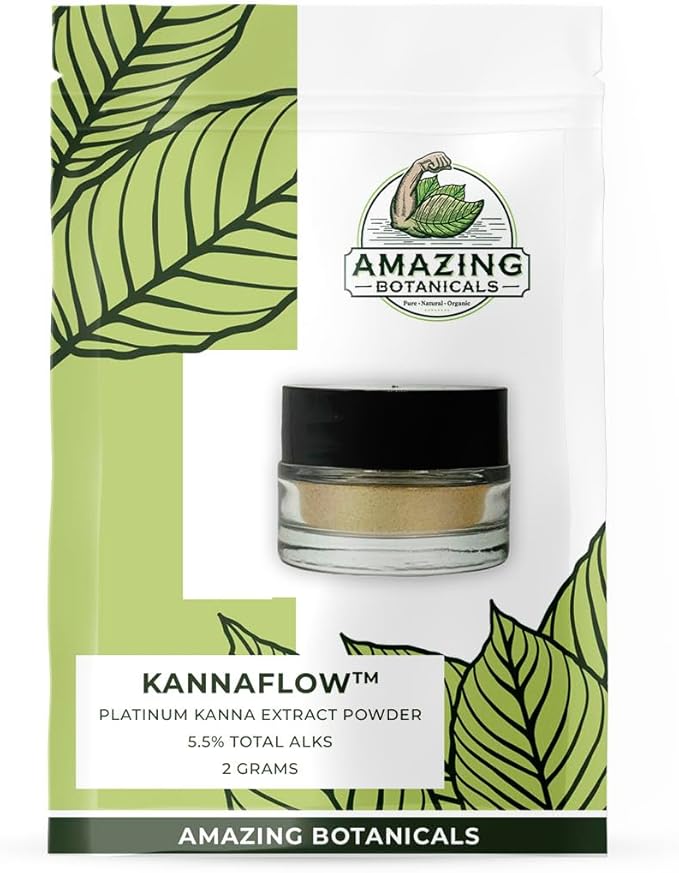 Lab Refined Sceletium Tortuosum Extract | 5.5% Active Alkaloids, 80% Mesembrine - 25mg per Serving - Convenient dosing Spoon for Effective dosing - (2 Grams) - 80 Servings