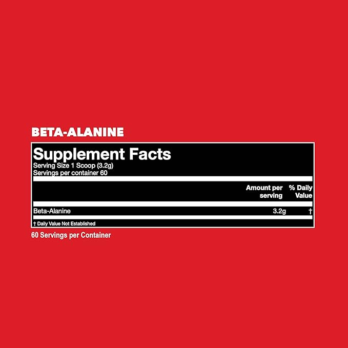 Gorilla Mind Beta-Alanine Carnosine Precursor,Enhanced Muscular Endurance, 3.2 Grams per Servings