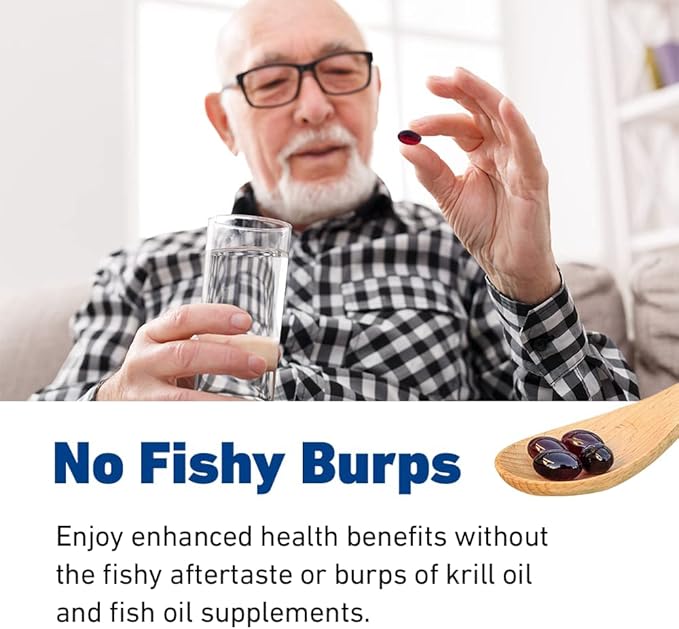 Marine Oil Supplement - All Natural Calanus Oil, Astaxanthin, Omega-3 and Fatty Acids - Heart and Brain Health Nutritional Supplements