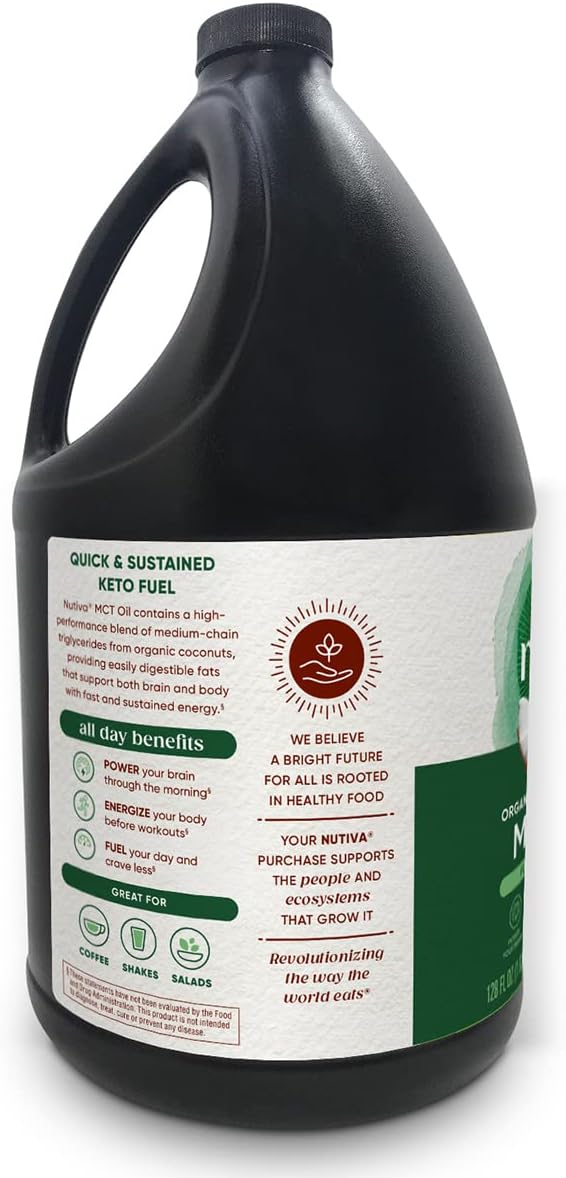 Nutiva Organic MCT Oil, 128 Fl Oz
