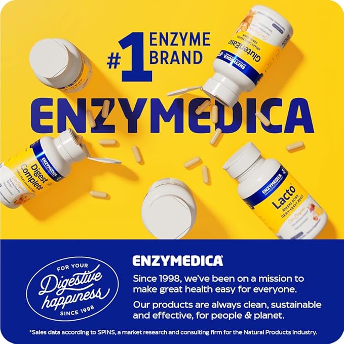 Enzymedica - Digest Gold with ATPro, High Potency Enzymes for Optimal Digestive Support, 240 Capsules