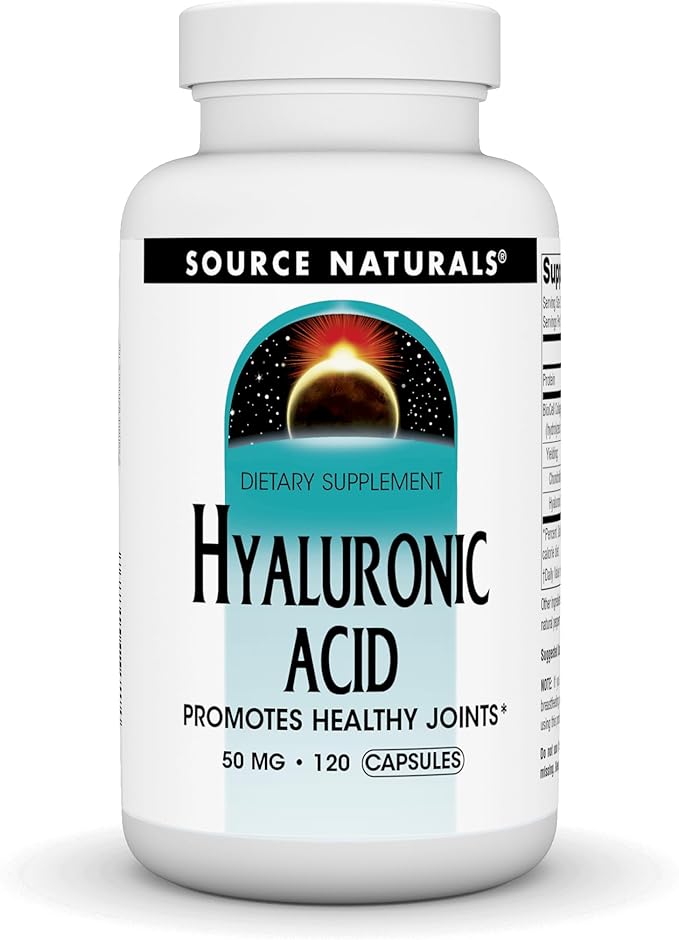 Source Naturals Hyaluronic Acid, Promotes Healthy Joints* 50 mg -120 Capsules