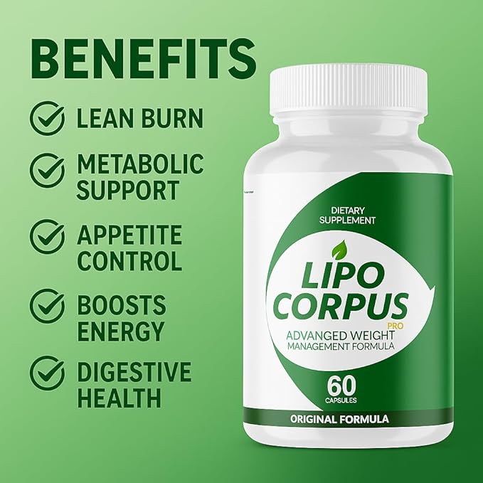 Lipo Corpus Pro Body Management Supplement, 60 Capsules, Vitamins and Minerals (2)