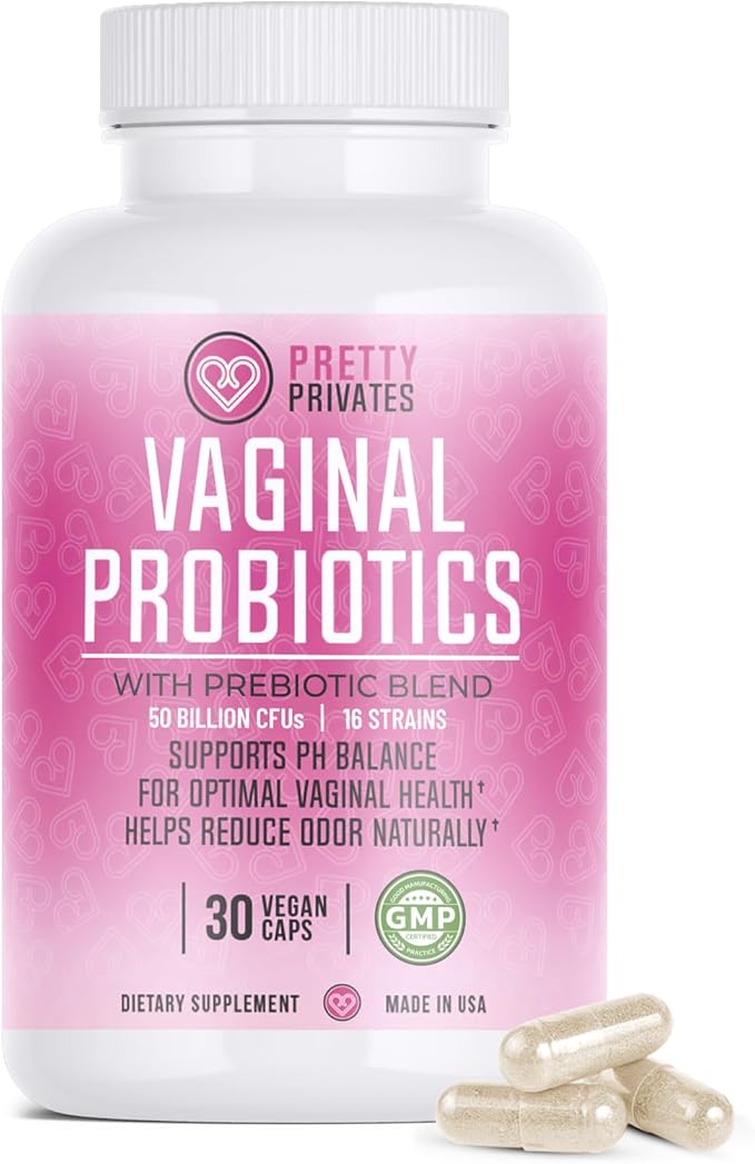 Female Vaginal Probiotics for Women pH Balance with Prebiotics & Lactobacillus Blend – Womens Probiotic for Vaginal Health & BV - pH Vitamins - Healthy Viginal Odor & Flora