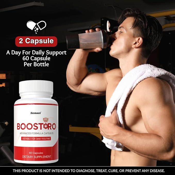 Bo.ost~oro | Advance Support Formula | Capsules for Men | Pills for Men Ingredients | 300 Capsules