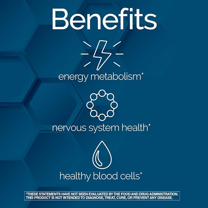 Nature's Wonder Vitamin B12 1000 mcg Timed Release Tablets for Energy Metabolism, Supports Brain Health and Nervous System Health, 150 Day Supply, 150 Tablets