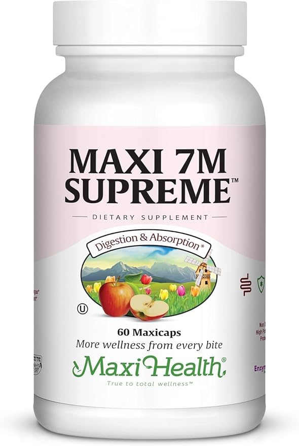 Maxi-Health 7M Supreme High Potency Probiotic Acidophilus Formula, 60 Count