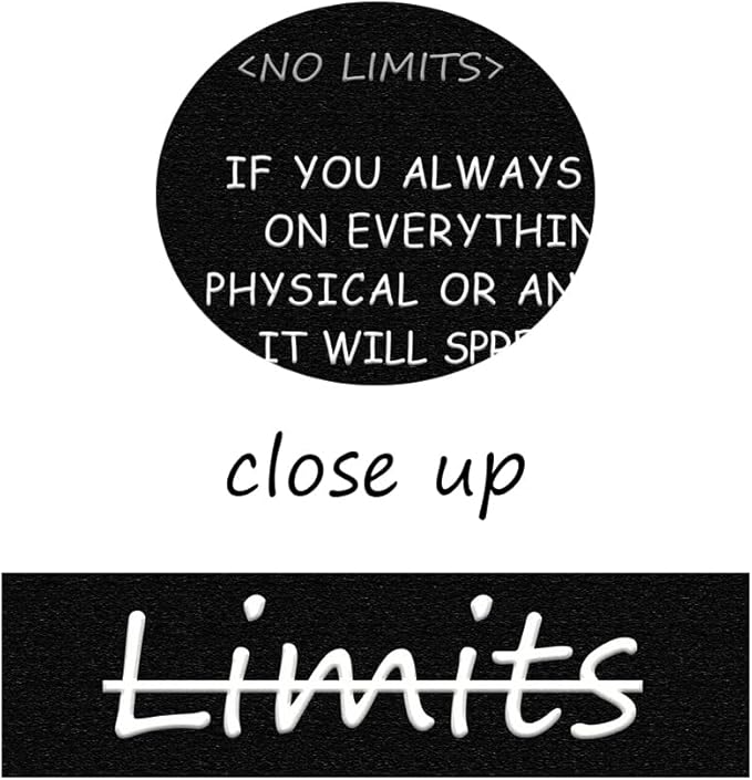 Motivational Wall Art ‘There are no limits’ from Bruce Lee's Printed Modern Artwork Inspirational Quotes Poster Canvas for Office living room Bedroom Home Decor Framed Ready to Hang[30" W X 40" H]