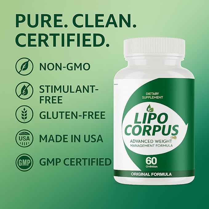 Lipo Corpus Pro Body Management Supplement, 60 Capsules, Vitamins and Minerals (2)