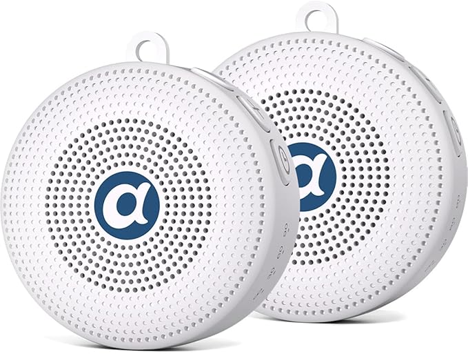 Double Brown Noise Sound Machines with 30 Soothing Sounds Mini White Noise Machine Baby 32 Volume Level Sleep Machine for 3D Surround Sound Rechargeable Noise Machine for Kid Adult Home Travel