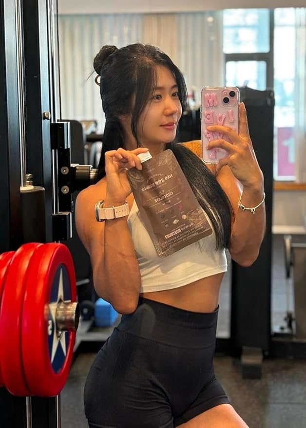 Korean Food All-In-One Multi Shake Chocolate(50g*7 Packs) Dietary Fiber, Essential Amino Acids, Vitamins, 7-Day Convenient Individual Packs (12.35 oz)