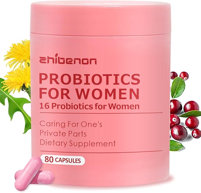 Premium Vaginal Probiotics – pH Balance with Prebiotics & Lactobacillus Probiotic Blend - Vaginal Health Supplement - Promote Healthy Vaginal Odor & Vaginal Flora, 80 Count (Pack of 1)