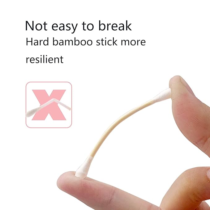 Bamboo Cotton Swabs, Wooden Cotton Swabs 1125pcs