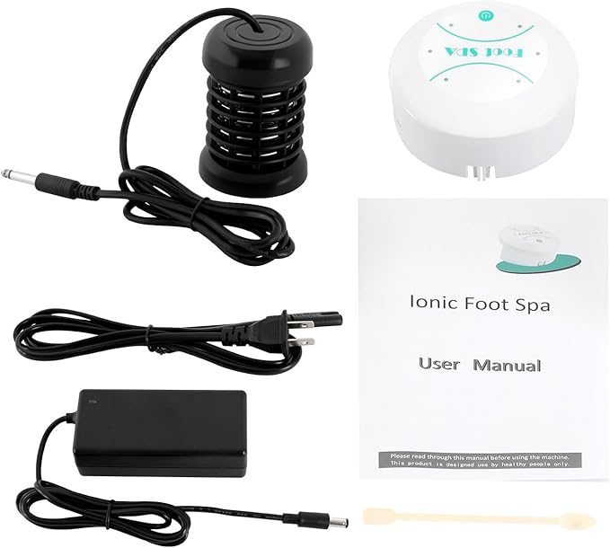 TTOUOI Portable Ionic Detox Foot Bath Machine, 25WFoot Detox Spa Ion Cleanse Chi Machine with 30min Timing for Home Club Salon Use（Tub Not Include）